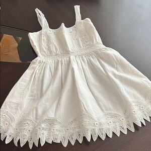 LoveShackFancy White Lace Mini Dress Size S